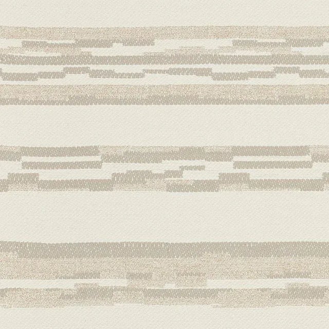 Sample - Schumacher Sambar Fabric in Dove & Gold For Sale