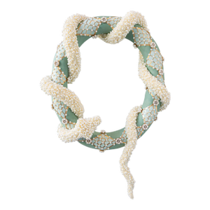 Breakfast at Tiffany's Snake Sculpture by Paige Barnes Dorsey