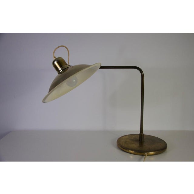 Black Mid-Century Brass Table Lamp, Germany, 1960s For Sale - Image 8 of 13