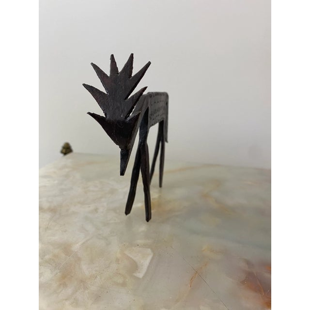 Native American Vintage Late 20th Century Primitive Metal Elk For Sale - Image 3 of 8