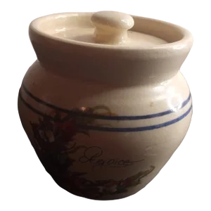 1960s Marshall Pottery Texas Hand Turned Crock Canister