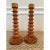 Vintage Handcarved 11” Walnut Modernist Candleholders -A Pair For Sale - Image 16 of 16