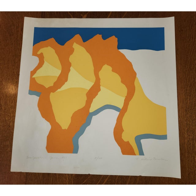 Vintage T. Hillier Fowler Original Signed and Numbered Abstract Print For Sale - Image 12 of 12