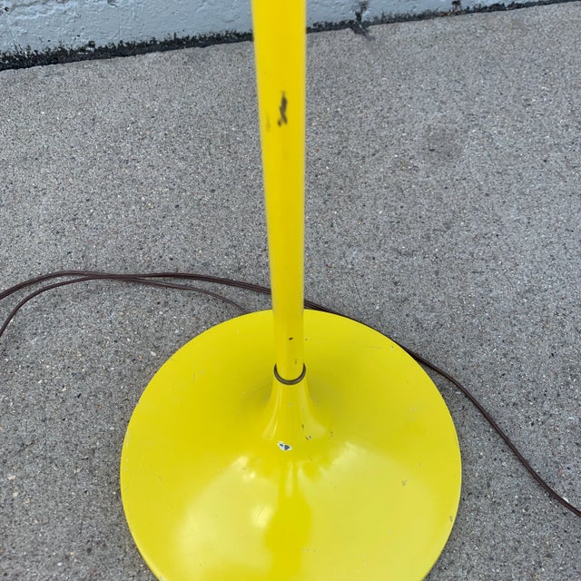 Mid 20th Century Mod Yellow Laurel Gooseneck Floor Lamp, Model B-683 For Sale - Image 11 of 13