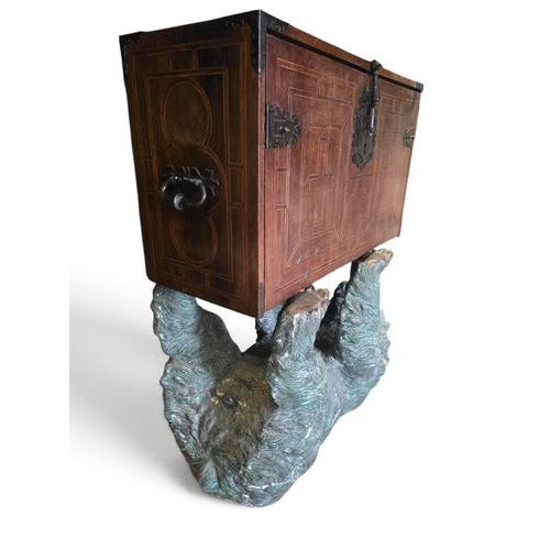 17th Century Spanish Bargueño Cabinet with Secret Drawers and Marquetry, 1670 For Sale - Image 3 of 17