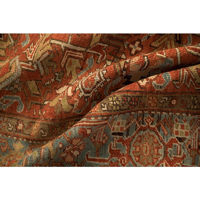 Old New House Vintage Heriz Carpet - 7'10" x 11' For Sale - Image 4 of 13
