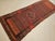 Persian Vintage Persian Kurdish Bidjar Wide Runner Rug, Hand-Knotted Wool, Paisley Pattern, Terracotta & Blue, 4x11 For Sale - Image 3 of 12