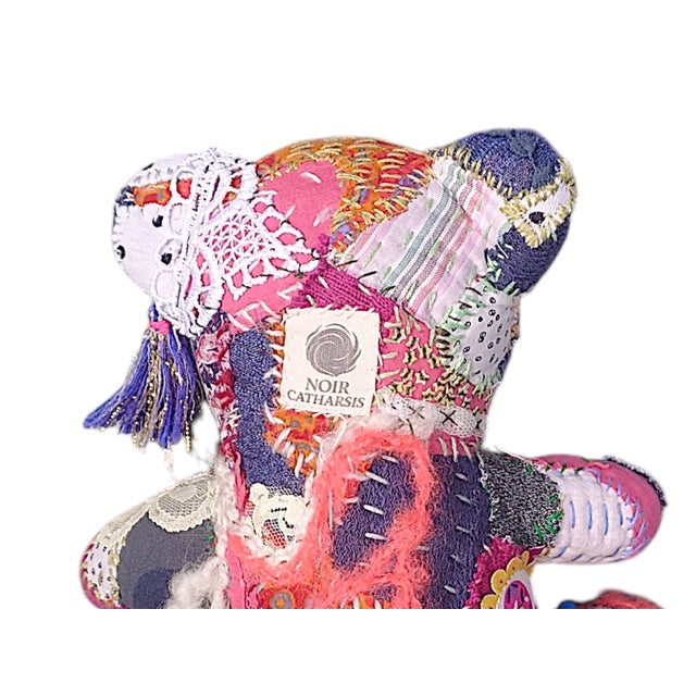 Textile Cura Art Teddy in Textile from Noir Catharsis, 2025 For Sale - Image 7 of 10