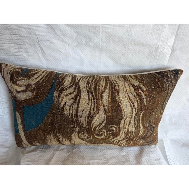 16th Century 16th Century Antique Brussels Tapestry Pillow For Sale - Image 5 of 7