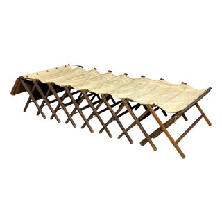 Antique Folding Campaign Bed, 1900 For Sale