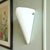 Contemporary Minimalist White Frosted Glass Triangular Conical Wall Sconce Lamp, 1990s For Sale - Image 3 of 10