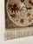 1970s Vintage Hand-Tufted Textile Wall Hanging With Bird and Autumn Leaves Motif, Fringed Decor Panel For Sale - Image 5 of 11
