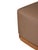 2020s Eclipse Outdoor Solid Teak Wood Ottoman - Light Brown Fabric For Sale - Image 5 of 8