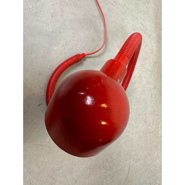 Vintage Red Snake Lamp For Sale - Image 5 of 8
