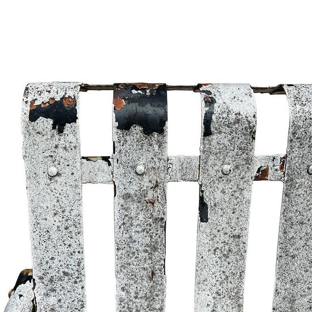 Mid-Century Modern Mid 20th Century Metal Outdoor Cantilever Patio Arm Chair For Sale - Image 3 of 6