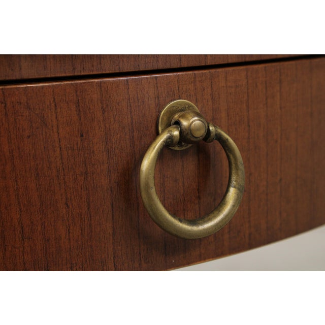 Baker Walnut French Empire Style Lamp Table For Sale In Philadelphia - Image 6 of 14