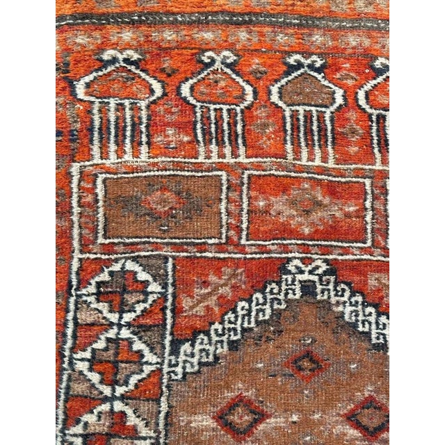 Turkmen Baluch Rug, 1950s For Sale - Image 14 of 18