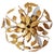 Hollywood Regency Gilt Flush Mount with Branches and Leaves, 1970s For Sale - Image 17 of 17