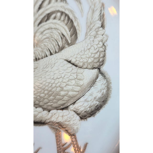 1990s Cottagecore Rooster Plate For Sale In Columbus - Image 6 of 11