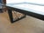 Vintage Black Satin X Frame Cocktail Table With New Eglomise Mirrored Top, 1950's For Sale - Image 9 of 9