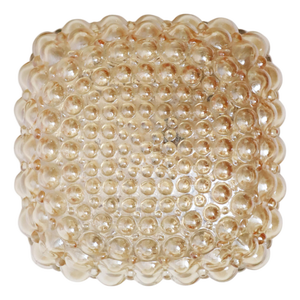 Golden Bubble Wall Light with Glass by Helena Tynell for Glashütte Limburg, 1960s