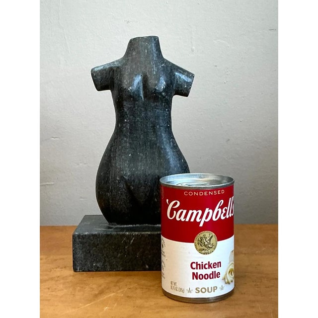 Vintage Carved Stone Female Torso Sculpture For Sale - Image 12 of 12