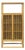 Light Brown Slatted Doors Display Storage Minimalist Zen Cabinet For Sale