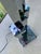 A floor lamp (160cm high) and a matching table lamp (70cm high). Chrome. Original. Rare pair. Top quality. This piece has...