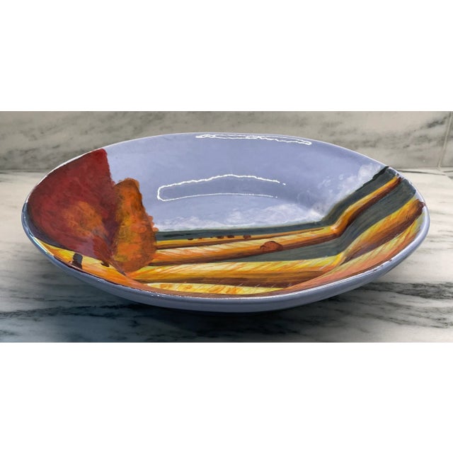 Vintage Large 'Bellini of Italy' Pottery Serving or Decorative Hand Painted Bowl - like new condition. Great to use as a...