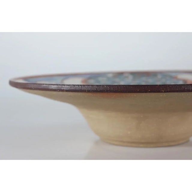 Danish Stoneware Bowl with Tree of Life Motif by Noomi Backhausen for Søholm, 1960s For Sale - Image 6 of 9