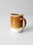 1970s Vintage 1970s Brown Tan and Cream Ceramic Coffee Mug For Sale - Image 5 of 12