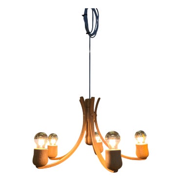 Oak Chandelier from Domus For Sale