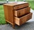 John Stuart Walnut Nightstand Mid Century Modern Vintage 3 Drawer Chest Brass For Sale - Image 13 of 15