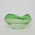 Mid-Century Modern Vintage MCM Kreiss Art Glass Green Controlled Bubble Molded Bowl Dish For Sale - Image 3 of 5