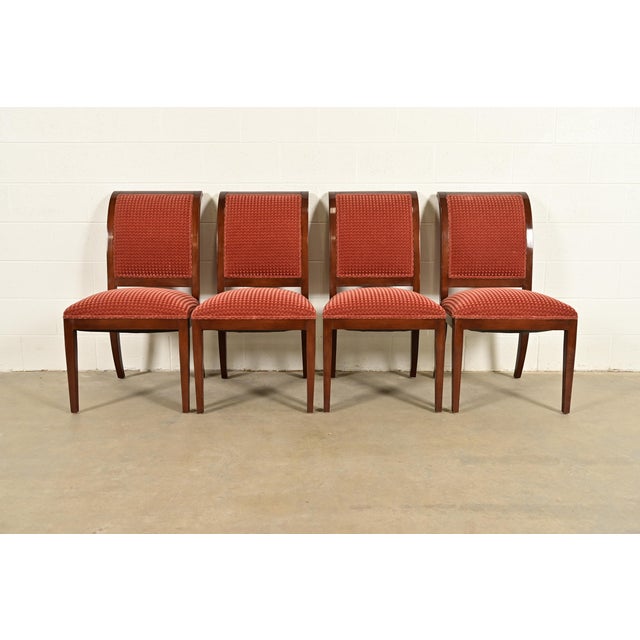Smith & Watson Regency Carved Mahogany Dining Chairs, Set of Four For Sale - Image 13 of 13