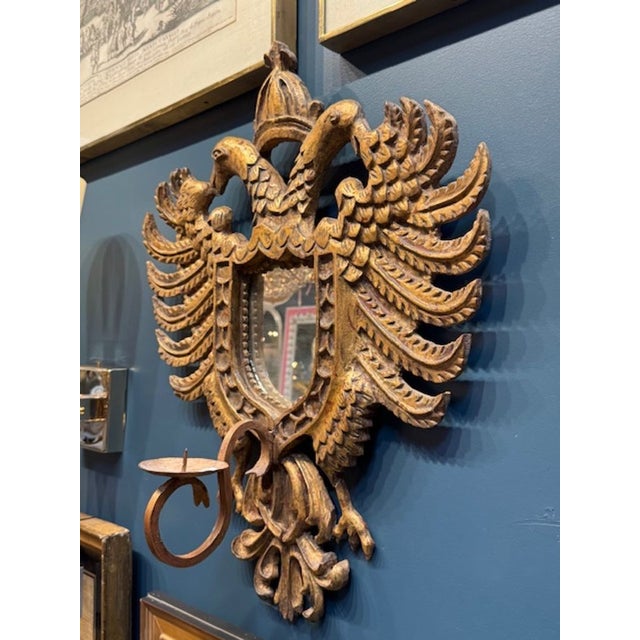 19th Century 19th Century Italian Giltwood Crest For Sale - Image 5 of 7