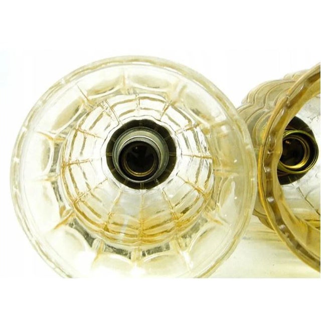 1950s Postmodern Ceilling Lamps, Poland, 1950s, Set of 2 For Sale - Image 5 of 8