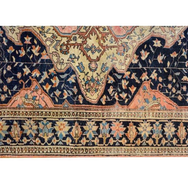 Textile Early 20th Century Sarouk Farahan Rug For Sale - Image 7 of 10