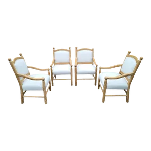 Vintage Beverly Interiors "Stewart Collection" for J. Lambeth & Co. Armchairs -- Set of 4