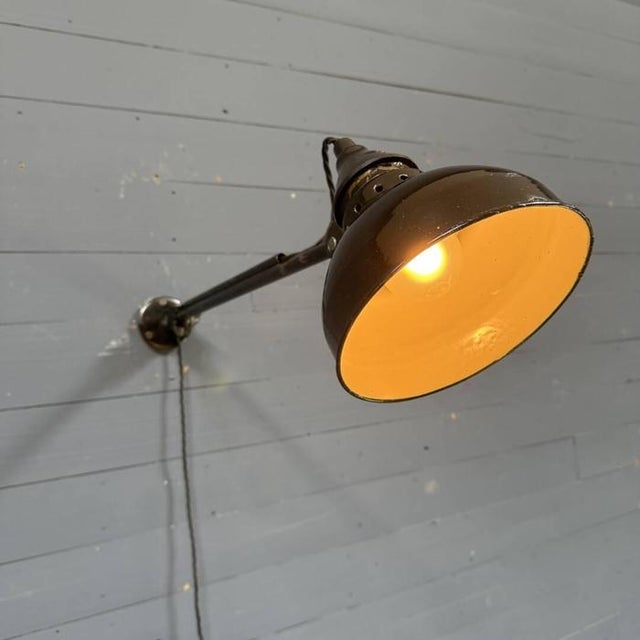 Wall Lamp with Large Enamel Shade from Rademacher For Sale - Image 16 of 18