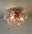 Murano Style Flush Mount Pink Flower Ceiling Light Glass Chandelier For Sale - Image 13 of 13