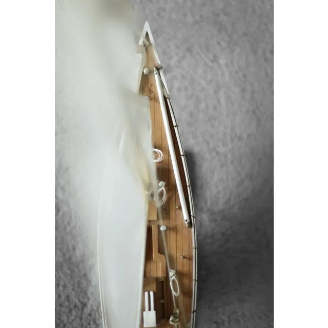 1960s Mid-Century Scandinavian Modern Wooden J-Class Ranger J5 Yacht Model, 1960s For Sale - Image 5 of 18