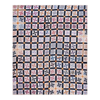 Early 20th Century Antique American Quilt ( 5'3" X 6'5'' - 160 Cm X 195 Cm ) For Sale