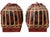 These vintage Thai lacquered hand-woven bamboo floral rice container pots are handmade in Thailand, reflecting the rich...