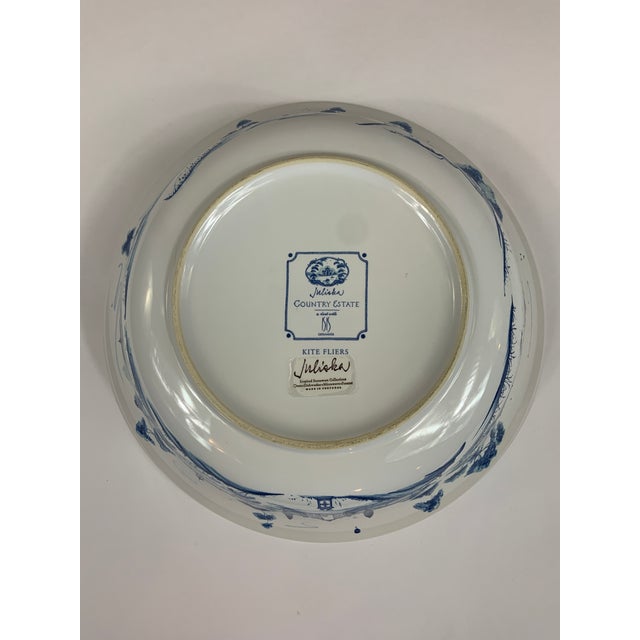 Traditional Juliska Country Estate Ceramic Serving Bowl in Delft Blue For Sale - Image 3 of 6