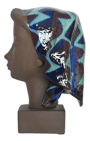 Bust by Johannes Hedegaard for Aluminia