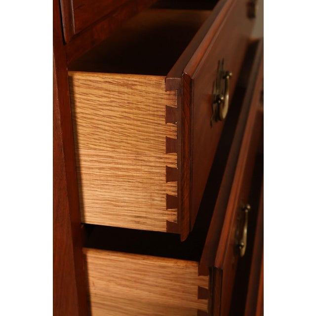 Henkel Harris Henkel Harris Chippendale Style Cherry Tall Chest For Sale - Image 4 of 18