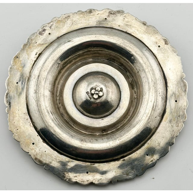 Antique Mid 19th Century Silver Arum Lily Flower Champagne Coaster by Renowned Germany Maker Koch & Bergfeld For Sale In Boston - Image 6 of 18