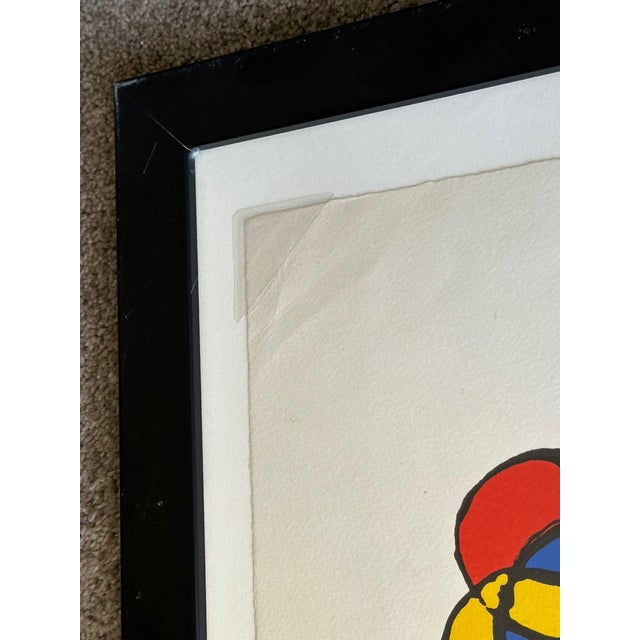 Yellow Alexander Calder Untitled/Flowers Fences 1972 Magie Eolienne Portfolio For Sale - Image 8 of 16