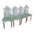 1970 Lucite Art Deco Shell Back Dining Chairs- Set of 4 For Sale